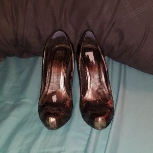 Skin snake high heels